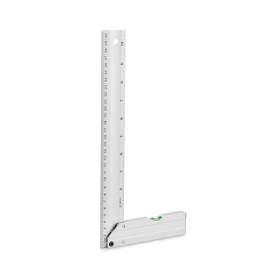 ALUMINIUM METAL LEVEL RULER 30 CM in Silver