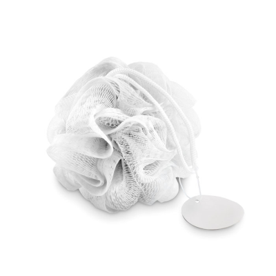 SHOWER PUFF in White