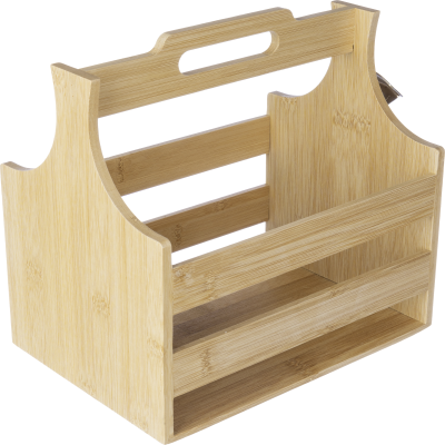 BAMBOO BOTTLE HOLDER in Brown