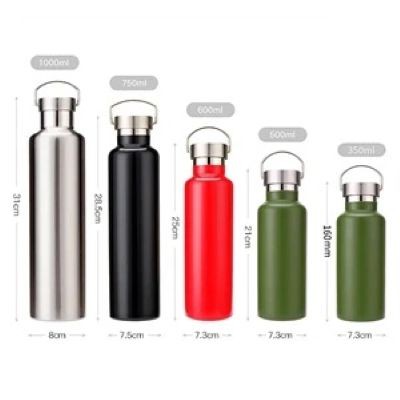 1000ML STAINLESS STEEL METAL THERMAL INSULATED WATER BOTTLE