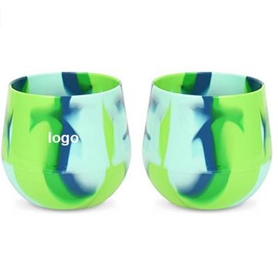 14OZ SILICONE FOLDING WINE TUMBLER