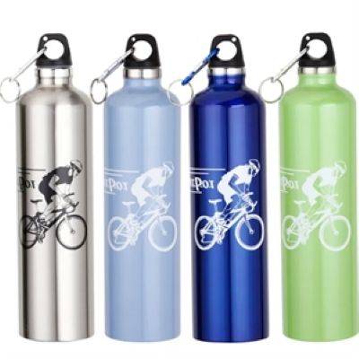 22 OZ ALUMINIUM WATER BOTTLE with Carabiner