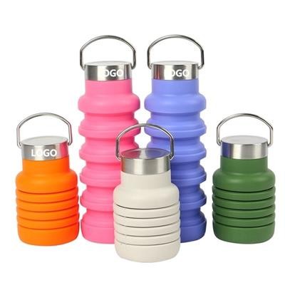 550ML COLLAPSIBLE FOOD GRADE SILICONE WATER BOTTLE