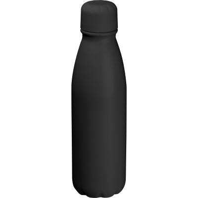 ALUMINIUM DRINK BOTTLE 600 ML in Black