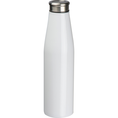 ALUMINIUM METAL DRINK BOTTLE SAN MARINO in White 