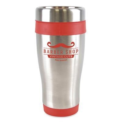 ANCOATS STAINLESS STEEL METAL TUMBLER with Red Trim