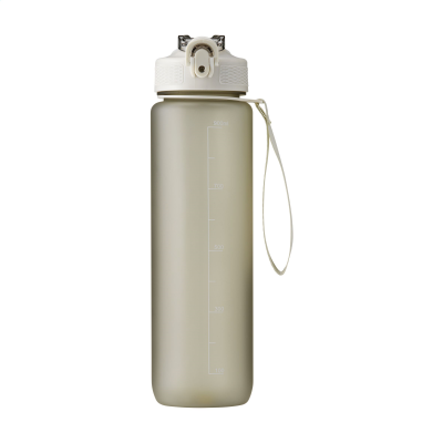AQUASPORT RCS RECYCLED WATER BOTTLE 1 L in Beige
