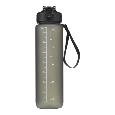 AQUASPORT RCS RECYCLED WATER BOTTLE 1 L in Black