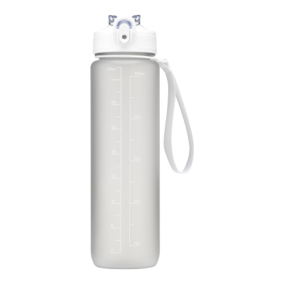 AQUASPORT RCS RECYCLED WATER BOTTLE 1 L in White
