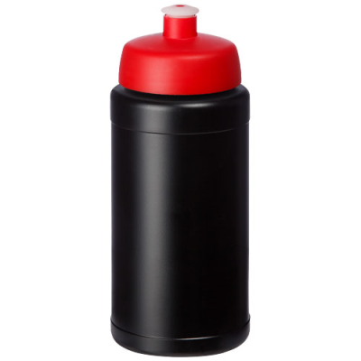 BASELINE® PLUS 500 ML BOTTLE with Sports Lid in Solid Black & Red