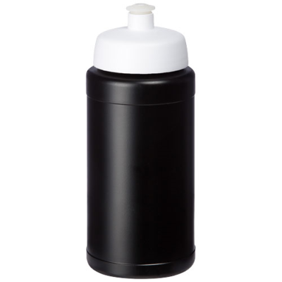 BASELINE® PLUS 500 ML BOTTLE with Sports Lid in Solid Black & White
