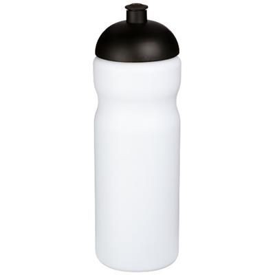 BASELINE® PLUS 650 ML DOME LID SPORTS BOTTLE in White Solid-black Solid