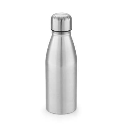 BEANE 500ML ALUMINIUM METAL SPORTS BOTTLE in Satin Silver