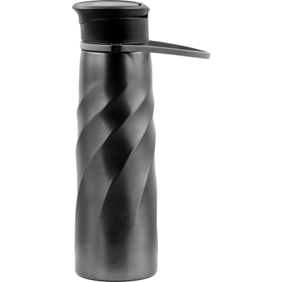 BRANDCHARGER RECYCLED SINGLE WALLED BOTTLE (1000ML) in Gunmetal Grey