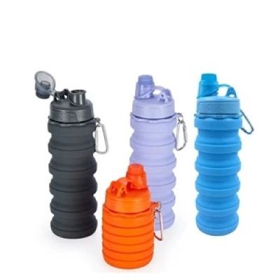 COLLAPSIBLE PORTABLE SPORTS RETRACTABLE WATER BOTTLE - PROMOTIONAL CORPORATE GIFT