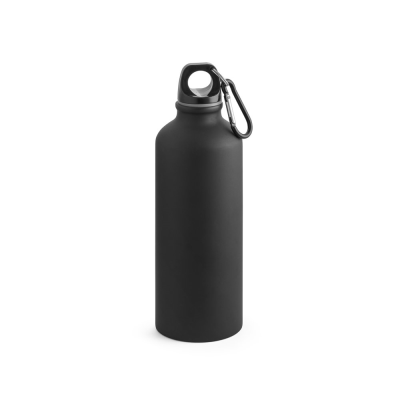 COLLINA ALUMINIUM METAL BOTTLE with Carabiner 540 Ml in Black