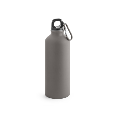 COLLINA ALUMINIUM METAL BOTTLE with Carabiner 540 Ml in Dark Grey