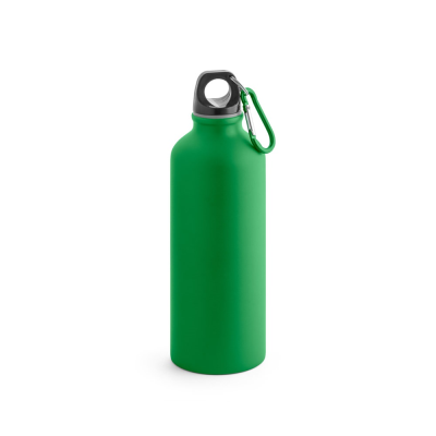 COLLINA ALUMINIUM METAL BOTTLE with Carabiner 540 Ml in Green