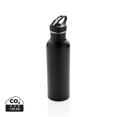 DELUXE STAINLESS STEEL METAL ACTIVITY BOTTLE in Black