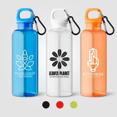 DOLI RPET CARABINER CLIP SCREW-TOP BICYCLE BOTTLE – 500 ML