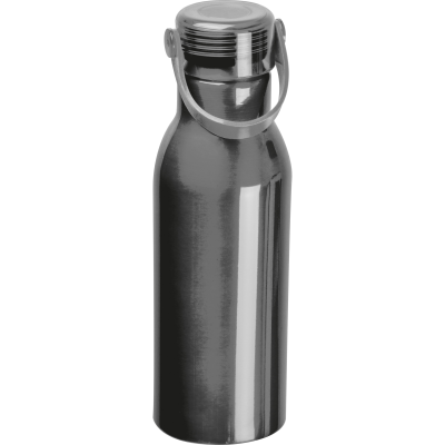 DRINK BOTTLE MADE FROM RECYCLED ALUMINIUM METAL in Anthracite Grey 