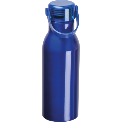DRINK BOTTLE MADE FROM RECYCLED ALUMINIUM METAL in Blue 