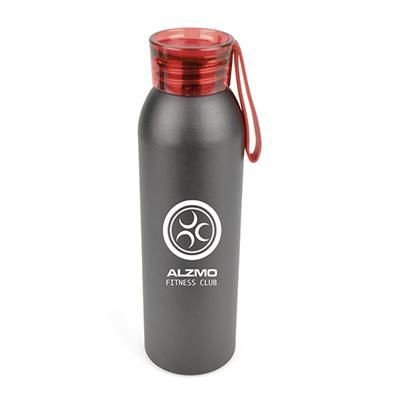 ECLIPSE METAL SPORTS BOTTLE in Black with Red Trim