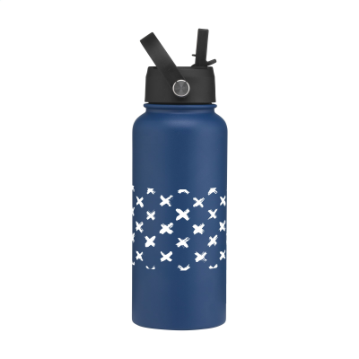 EDDY RCS RECYCLED STEEL BOTTLE 900 ML THERMO BOTTLE in Blue & Ocean