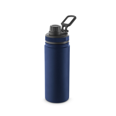 FEDERER BOTTLE in 90% Recycled Stainless Steel Metal 570 Ml in Navy Blue