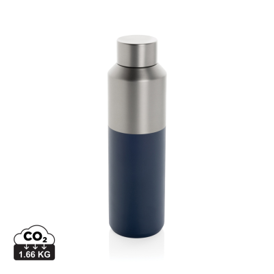 FLUID RCS CERTIFIED RECYCLED STEEL WATER BOTTLE 600ML in Navy