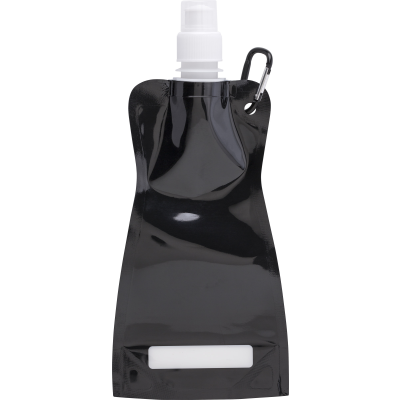 FOLDING WATER BOTTLE (420ML) in Black