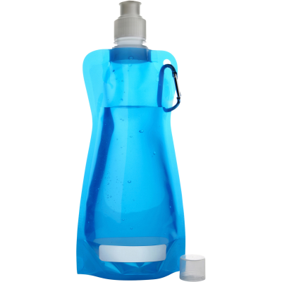 FOLDING WATER BOTTLE (420ML) in Light Blue