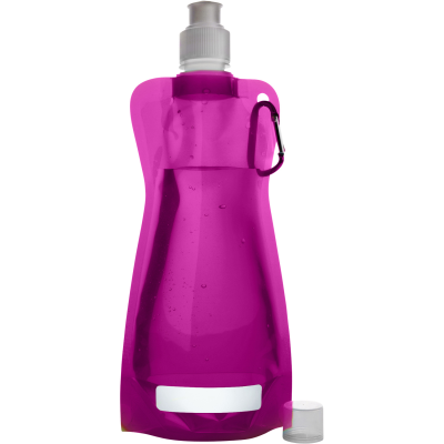 FOLDING WATER BOTTLE (420ML) in Pink