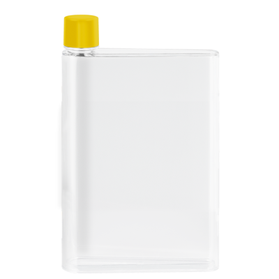 GENIE NOTE BOTTLE - 420ML TRANSPARENT & YELLOW