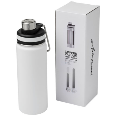 GESSI 590 ML COPPER VACUUM THERMAL INSULATED SPORTS BOTTLE in White