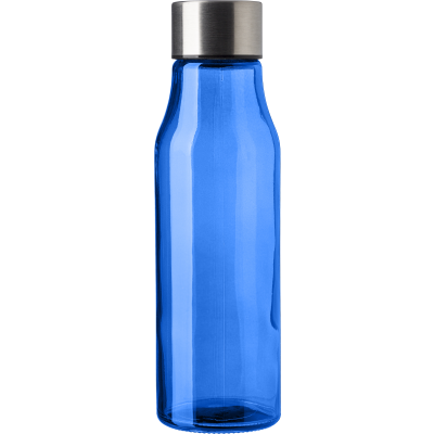 GLASS AND STAINLESS STEEL METAL BOTTLE (500ML) in Light Blue