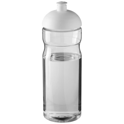 H2O ACTIVE® BASE 650 ML DOME LID SPORTS BOTTLE in Clear Transparent & White
