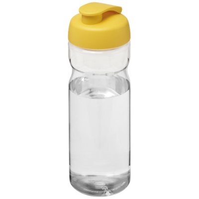 H2O ACTIVE® BASE 650 ML FLIP LID SPORTS BOTTLE in Clear Transparent & Yellow