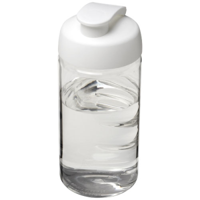 H2O ACTIVE® BOP 500 ML FLIP LID SPORTS BOTTLE in Clear Transparent & White