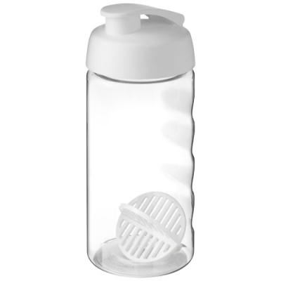 H2O ACTIVE® BOP 500 ML SHAKER BOTTLE in White & Clear Transparent