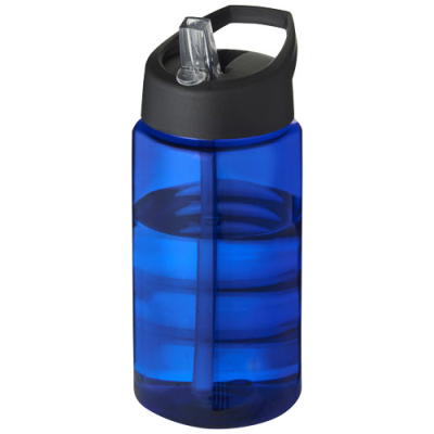 H2O ACTIVE® BOP 500 ML SPOUT LID SPORTS BOTTLE in Blue & Solid Black