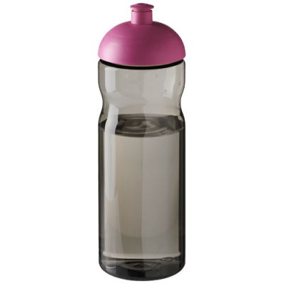 H2O ACTIVE® ECO BASE 650 ML DOME LID SPORTS BOTTLE in Charcoal & Magenta