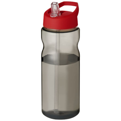 H2O ACTIVE® ECO BASE 650 ML SPOUT LID SPORTS BOTTLE in Charcoal & Red