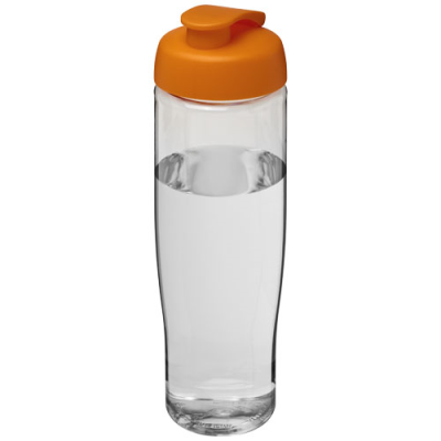 H2O ACTIVE® TEMPO 700 ML FLIP LID SPORTS BOTTLE in Clear Transparent & Orange