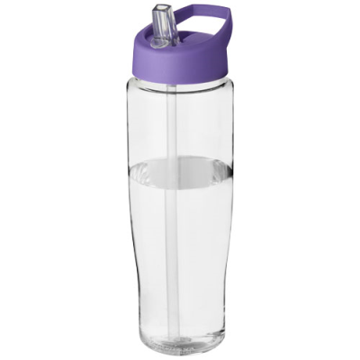 H2O ACTIVE® TEMPO 700 ML SPOUT LID SPORTS BOTTLE in Clear Transparent & Purple