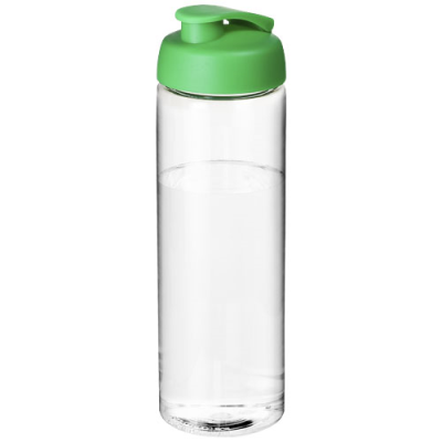 H2O ACTIVE® VIBE 850 ML FLIP LID SPORTS BOTTLE in Clear Transparent & Green