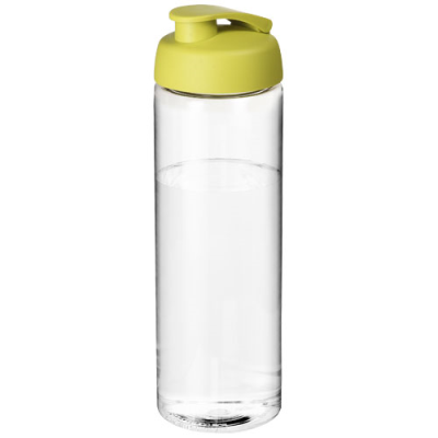 H2O ACTIVE® VIBE 850 ML FLIP LID SPORTS BOTTLE in Clear Transparent & Lime