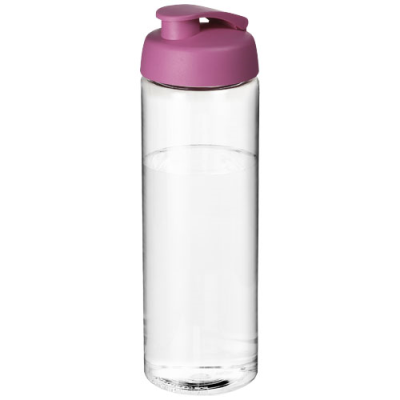 H2O ACTIVE® VIBE 850 ML FLIP LID SPORTS BOTTLE in Clear Transparent & Pink