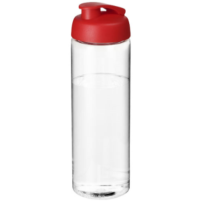H2O ACTIVE® VIBE 850 ML FLIP LID SPORTS BOTTLE in Clear Transparent & Red