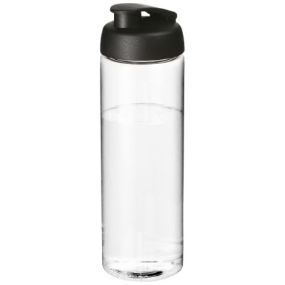 H2O ACTIVE® VIBE 850 ML FLIP LID SPORTS BOTTLE in Clear Transparent & Solid Black